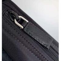 Prada Unisex Re-Nylon Bag Black Zipped Pocket Metal Hardware Zipper Closure (1)