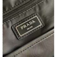 Prada Unisex Re-Nylon Saffiano Leather Backpack Black Fabric Zipper Closure (10)