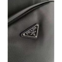 Prada Unisex Re-Nylon Saffiano Leather Backpack Black Fabric Zipper Closure (10)