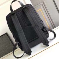 Prada Unisex Re-Nylon Saffiano Leather Backpack Black Fabric Zipper Closure (10)