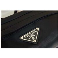 Prada Unisex Re-Nylon Saffiano Leather Shoulder Bag Black Fabric (10)