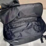 Prada Unisex Re-Nylon Saffiano Leather Shoulder Bag Black Fabric Flap – Bild 9