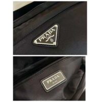 Prada Unisex Re-Nylon Saffiano Leather Shoulder Bag Black Fabric Flap Closure (2)