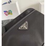 Prada Unisex Re-Nylon Saffiano Shoulder Bag Black Zipper Closure Fabric - Bild 8