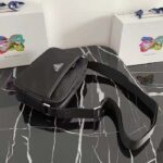 Prada Unisex Re-Nylon Saffiano Shoulder Bag Zipper Closure Fabric Leather - immagine 4