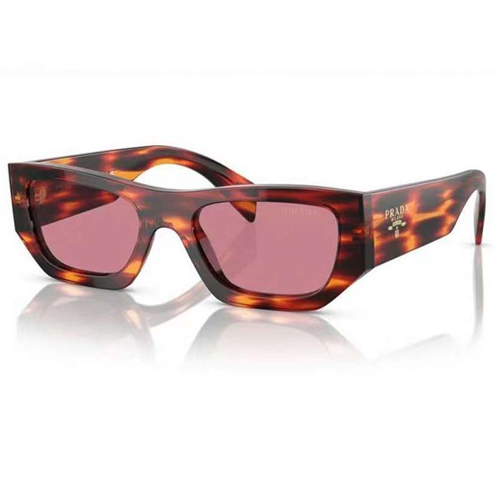 Prada Unisex Sunglasses Logo Frame Compatible Graduated Lenses Standard Fit