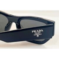 Prada Unisex Sunglasses Prada Logo Frame Compatible Graduated Lenses Black Standard Fit (3)