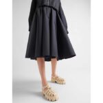 Prada Women Rubber Monolith Sandals Enameled Metal Triangle Logo Lug Tread - Imagen 11