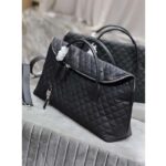 Saint Laurent YSL Women ES Giant Travel Bag Black Quilted Calfskin Leather - immagine 5