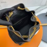 Saint Laurent YSL Women Joe Backpack Lambskin Black Leather – Image 7