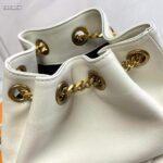 Saint Laurent YSL Women Joe Backpack Lambskin White Leather - Imagen 9