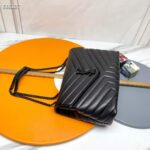 Saint Laurent YSL Women Medium Quilted Leather Black Calfskin Leather - Bild 4