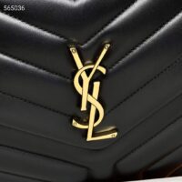 Saint Laurent YSL Women Medium Quilted Leather Black Calfskin Leather Brass (1)