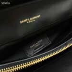 Saint Laurent YSL Women Medium Quilted Leather Black Calfskin Leather Brass - immagine 10