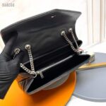 Saint Laurent YSL Women Medium Quilted Leather Black Noir Silver Calfskin Leather - immagine 6