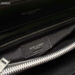 Saint Laurent YSL Women Medium Quilted Leather Black Noir Silver Calfskin Leather - immagine 10