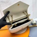 Saint Laurent YSL Women Medium Quilted Leather White Calfskin Leather Brass - immagine 6