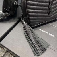 Saint Laurent YSL Women Mini Lou Quilted Leather Black Zip Closure (9)