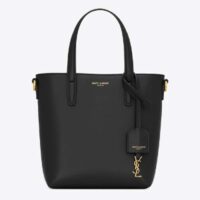 Saint Laurent YSL Women Mini Toy Shopping Box Leather Black Lambskin Metal (1)