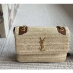 Saint Laurent YSL Women Niki Medium Chain Bag Raffia Leather – Bild 2