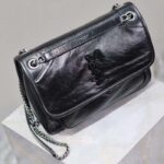 Saint Laurent YSL Women Niki Medium Grained Lamnskin Black - Bild 5