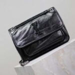 Saint Laurent YSL Women Niki Medium Grained Lamnskin Black - Bild 3