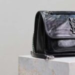 Saint Laurent YSL Women Niki Medium Grained Lamnskin Black - Bild 10