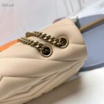 Saint Laurent YSL Women Toy Loulou Quilted Leather Beige Calfskin Leather Brass - Imagen 7