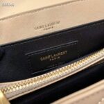 Saint Laurent YSL Women Toy Loulou Quilted Leather Beige Calfskin Leather Brass - Imagen 10