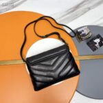 Saint Laurent YSL Women Toy Loulou Quilted Leather Black Calfskin Leather Gold - Image 4