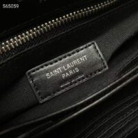 Saint Laurent YSL Women Toy Loulou Quilted Leather Black Calfskin Leather Silver (6)