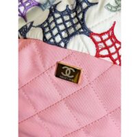 Chanel Women CC 22 Small Handbag Lace Patchwork Gold-Tone Metal Multicolor (2)