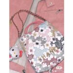 Chanel Women CC 22 Small Handbag Lace Patchwork Gold-Tone Metal Multicolor - immagine 3