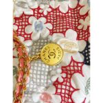 Chanel Women CC 22 Small Handbag Lace Patchwork Gold-Tone Metal Multicolor - immagine 9