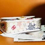 Chanel Women CC Mini Flap Handbag Lace Patchwork Gold-Tone Metal Multicolor – Image 7