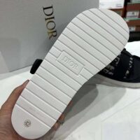 Dior CD Unisex Dior Alpha Sandal Beige Black Dior Oblique Jacquard (1)