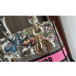 Dior CD Women Medium Lady D-Lite Bag White Multicolor Mexico Millefiori Embroidery - Imagen 8