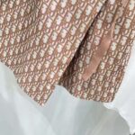 Dior CD Women Skort Melocoton Pink Technical Taffeta Jacquard Dior Oblique Motif – Bild 4