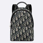 Dior Unisex CD Kids' Mini Rider Backpack Beige Black Dior Oblique Jacquard