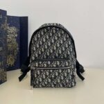 Dior Unisex CD Kid's Rider Sling Bag Beige Blue Dior Oblique Jacquard - Image 2