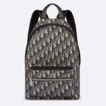 Dior Unisex CD Kid's Rider Sling Bag Beige Blue Dior Oblique Jacquard