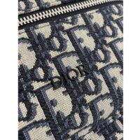 Dior Unisex CD Kid’s Rider Sling Bag Beige Blue Dior Oblique Jacquard (5)