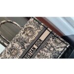 Dior Unisex Large Dior Book Tote Beige Black Toile De Jouy Soleil Embroidery - Bild 8