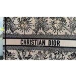 Dior Unisex Large Dior Book Tote Beige Black Toile De Jouy Soleil Embroidery - Bild 7