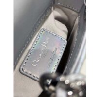 Dior Women CD Dior Or Lady Dior Micro Bag Metallic Crinkled Cannage Calfskin (5)