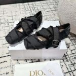 Dior Women CD Dior Songe Ballet Flat Black Fringed Grosgrain - immagine 4