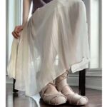 Dior Women CD Dior Songe Ballet Flat Nude Fringed Grosgrain - Image 12