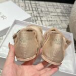 Dior Women CD Dior Songe Ballet Flat Nude Fringed Grosgrain - Image 9