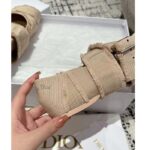 Dior Women CD Dior Songe Ballet Flat Nude Fringed Grosgrain - Image 11