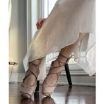 Dior Women CD Dior Songe Ballet Flat Nude Fringed Grosgrain - Image 13